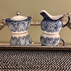 Bombay China Creamer Sugar Set